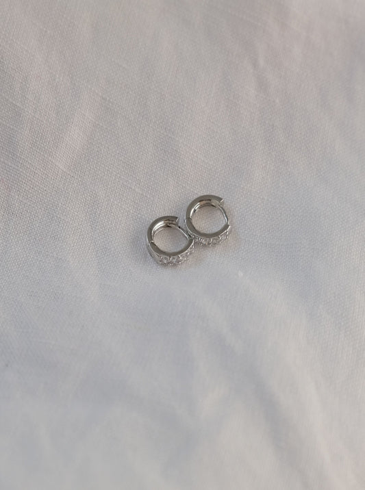 Arracadas de plata con zirconias