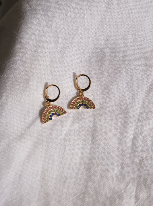 Arracadas mini arcoíris