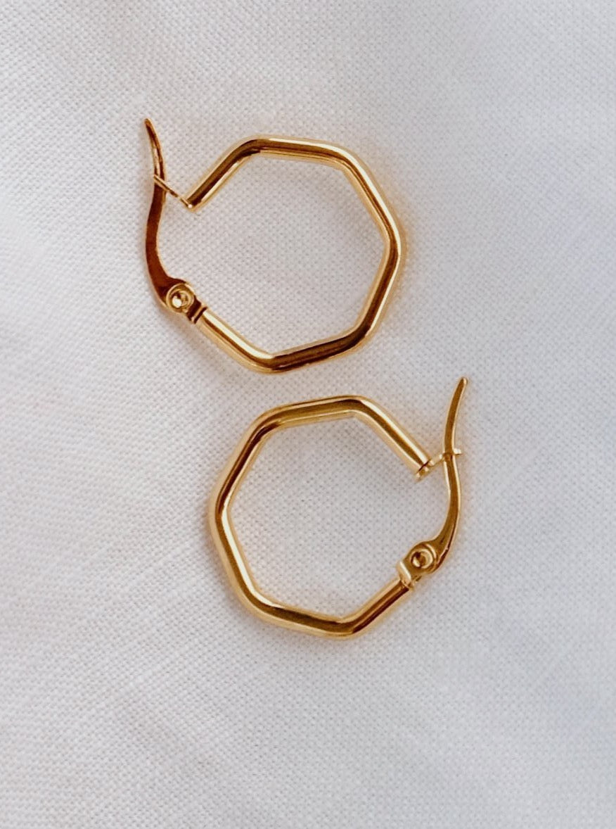 Arracadas Hexagonales